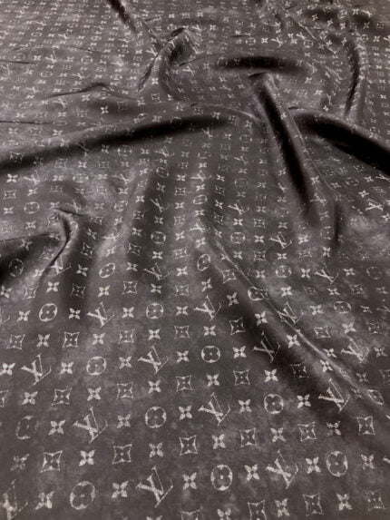 Ткань крепдешин натуральный шелк c логотипом Louis Vuitton
