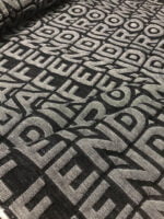 Ткань джинс (деним) жаккард с логотипом Fendi Италия