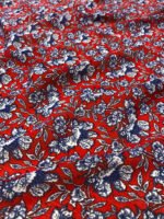 Ткань шифон жатка цветочный принт Blumarine Италия