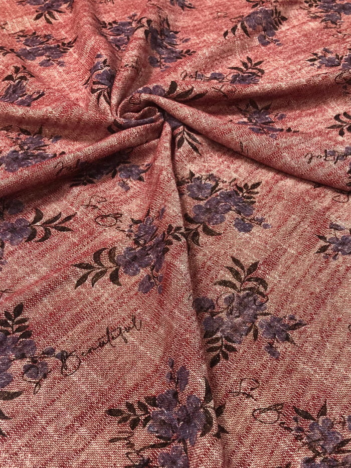 Ткань костюмно-плательный лен с хлопком Kenzo