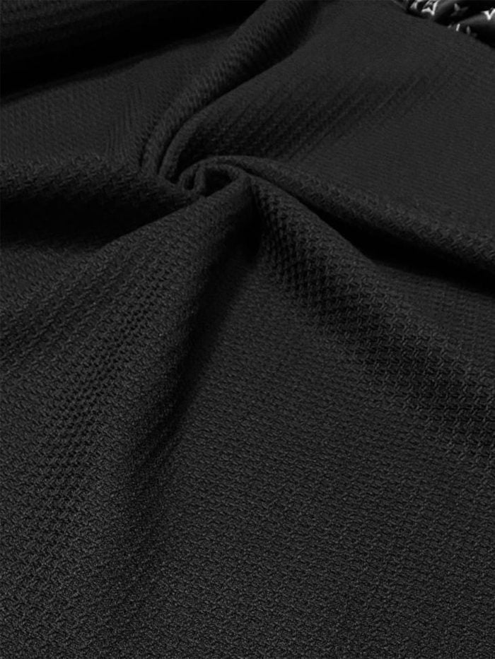 Плательно-костюмная шерсть с текстурой в черном цвете от Brunello Cucinelli