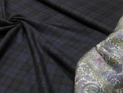 Итальянская ткань плательно-костюмная шелк с шерстью Brunello Cucinelli